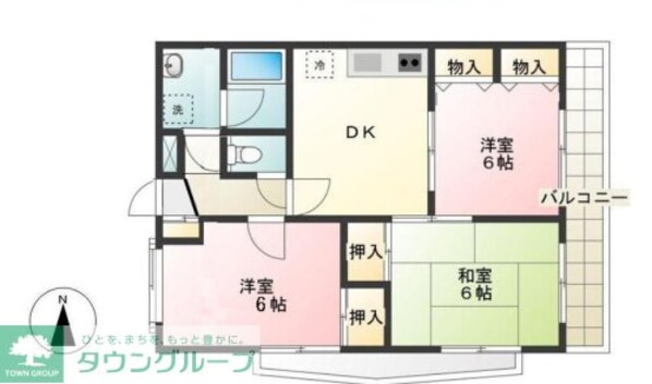 エクセル府中の物件間取画像